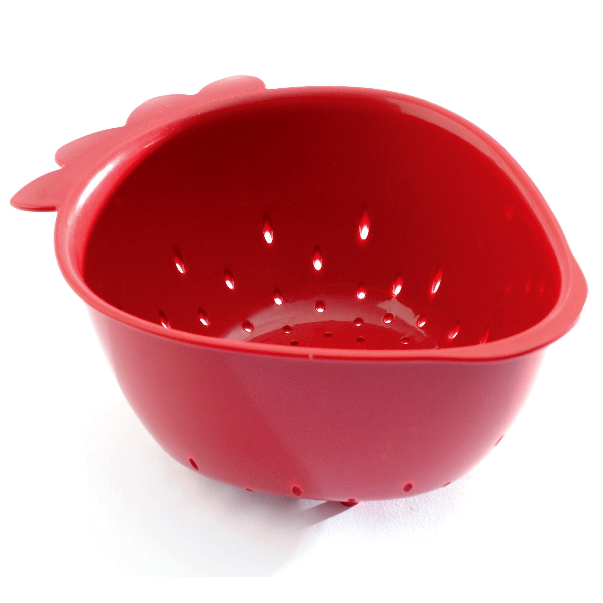 Norpro Mini 1 Quart Red Strawberry Shaped Colander