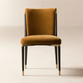 Norrie Smoked Amber Velvet Counter Stool