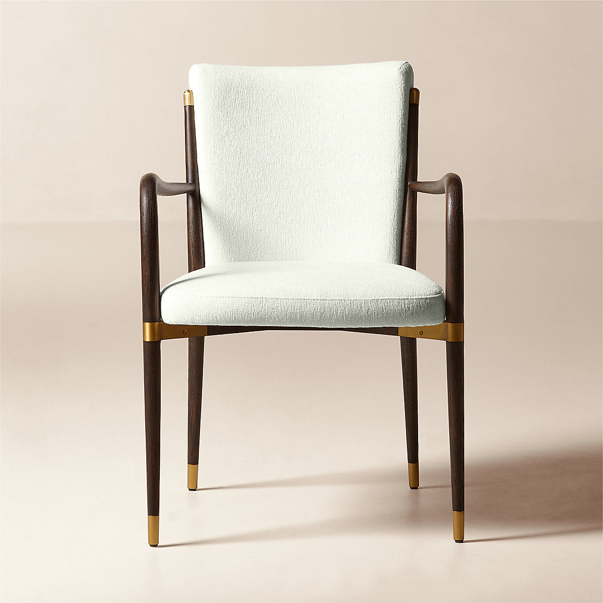 Norrie Snow White Performance Fabric Dining Counter Stool