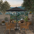 Havenside Home North Bend 7.5 Crank Lift Auto Tilt Patio Umbrella Sunbrella Fabric