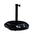 Havenside Home North Bend 75 Pound Round Concrete Weighted Powdercoated Steel Umbrella Base With Wheels