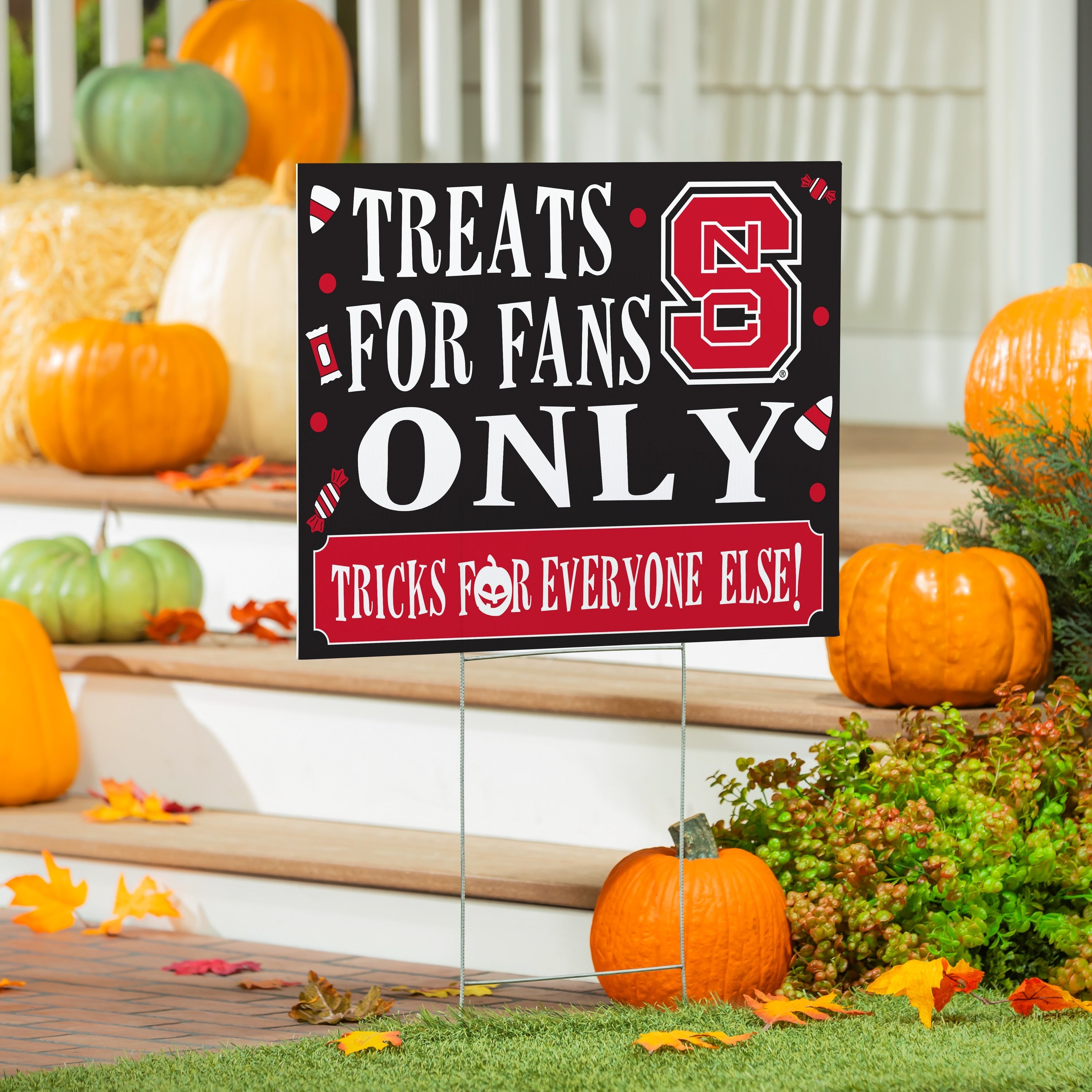 North Carolina State University Yard Sign Halloween Treats For Fans