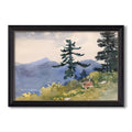 North Woods Club Adirondacks 1892 Winslow Homer Custom Framed Canvas
