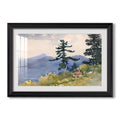 North Woods Club Adirondacks 1892 Winslow Homer Custom Framed Print