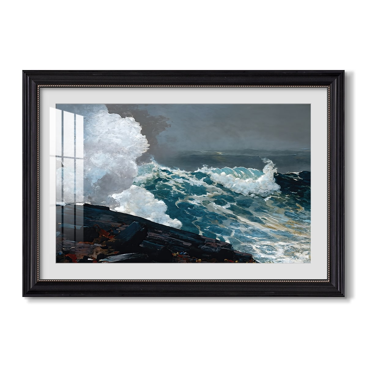 Northeaster 1895 Winslow Homer Custom Framed Print
