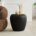 Norvale Side Table Fiberglass With Irregular Faux Rock Design By Gdfstudio
