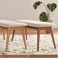 Norwegian Danish Modern Tapered Upholstered Dining Bench Inspire Q Modern