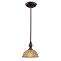 Norwich 8 Inch Wide 1 Light Mini Pendant In Oiled Bronze 8In W X 8In D X 7.5In H