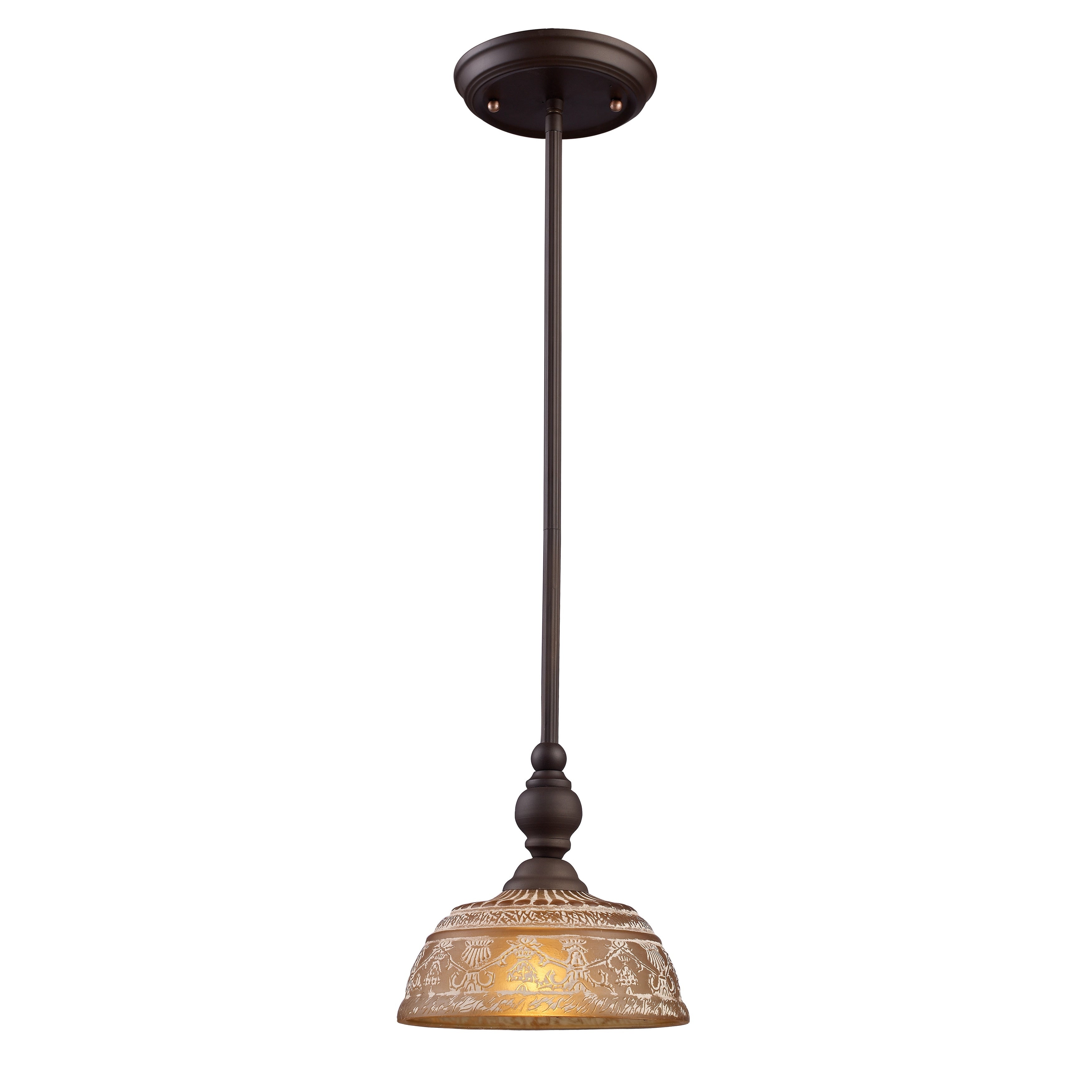 Norwich 8 Inch Wide 1 Light Mini Pendant In Oiled Bronze 8In W X 8In D X 7.5In H