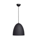 Nostalgia 1 Light Matte Black Dome Pendant