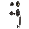 Nostalgic Warehouse Claflr_Eset_238_Fg_Lh Classic Left Handed Sectional Single Cylinder Keyed Entry Handleset With F Grip And