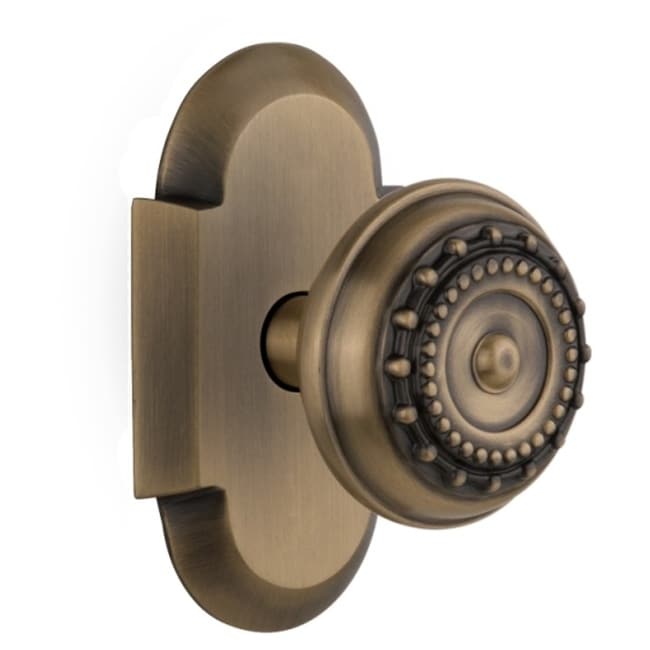 Nostalgic Warehouse Cotmea_Sd_Nk Meadows Solid Brass Single Dummy Knob With Cottage Rose