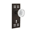 Nostalgic Warehouse Cracme_Sd_Kh Vintage Crystal Meadows Single Dummy Door Knob