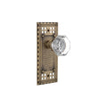 Nostalgic Warehouse Crawal_Psg_234_Nk Waldorf Solid Brass Passage Knob Set With Craftsman Rose And 2 3 4 Backset