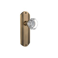 Nostalgic Warehouse Decwal_Prv_238_Nk Waldorf Solid Brass Privacy Knob Set With Deco Rose And 2 3 8 Backset