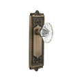 Nostalgic Warehouse Eadofc_Sd_Nk Oval Fluted Crystal Solid Brass Single Dummy Knob With Egg And Dart Rose