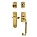 Nostalgic Warehouse Meaflr_Eset_234_Cg_Lh Meadows Left Handed Sectional Single Cylinder Keyed Entry Handleset With C Grip And
