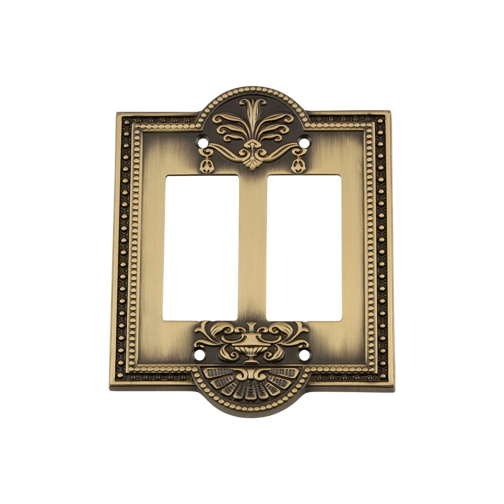 Nostalgic Warehouse Mea_Swplt_R2 Meadows Double Rocker Gfi Wall Plate