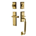 Nostalgic Warehouse Nykflr_Eset_238_Cg_Rh New York Right Handed Sectional Single Cylinder Keyed Entry Handleset With C Grip And