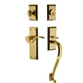 Nostalgic Warehouse Nykman_Eset_234_Sg_Lh New York Left Handed Sectional Single Cylinder Keyed Entry Handleset With S Grip And