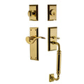 Nostalgic Warehouse Nykman_Eset_238_Cg_Rh New York Right Handed Sectional Single Cylinder Keyed Entry Handleset With C Grip And