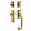 Nostalgic Warehouse Nykman_Eset_238_Fg_Rh New York Right Handed Sectional Single Cylinder Keyed Entry Handleset With F Grip And