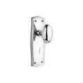 Nostalgic Warehouse Prahom_Psg_238_Kh Homestead Solid Brass Passage Knob Set With Prairie Rose Keyhole And 2 3 8 Backset
