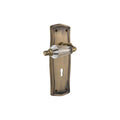 Nostalgic Warehouse Praprl_Psg_234_Kh Parlor Solid Brass Passage Lever Set With Prairie Rose Keyhole And 2 3 4 Backset