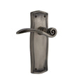 Nostalgic Warehouse Praswn_Psg_238_Nk Swan Passage Door Lever Set With Prairie Rose For 2 3 8 Backset Doors