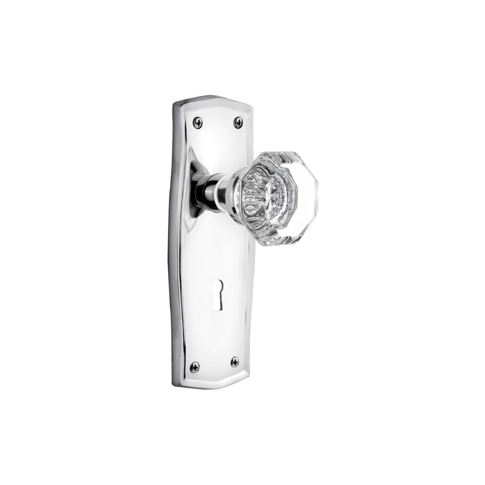 Nostalgic Warehouse Prawal_Sd_Kh Waldorf Solid Brass Single Dummy Knob With Prairie Rose And Keyhole