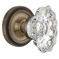 Nostalgic Warehouse Ropcha_Sd_Nk Chateau Solid Brass Single Dummy Knob With Rope Rose