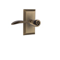 Nostalgic Warehouse Stuswn_Prv_234_Nk_Lh Swan Privacy Door Lever Set With Studio Rose For 2 3 4 Backset Doors