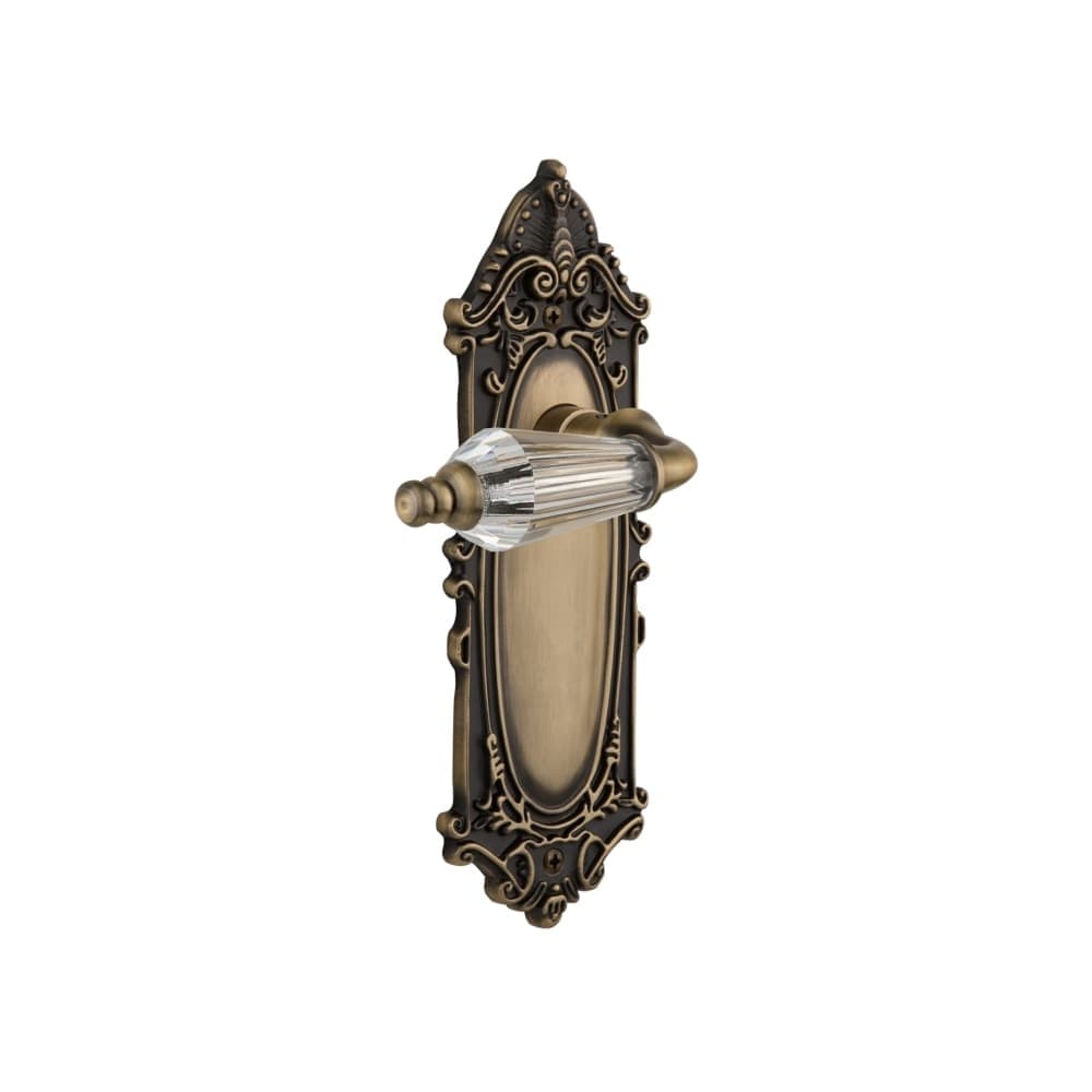 Nostalgic Warehouse Vicprl_Sd_Nk Parlor Solid Brass Single Dummy Lever With Victorian Rose