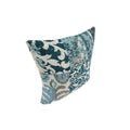 Nostrand Blue Cotton Throw Pillow