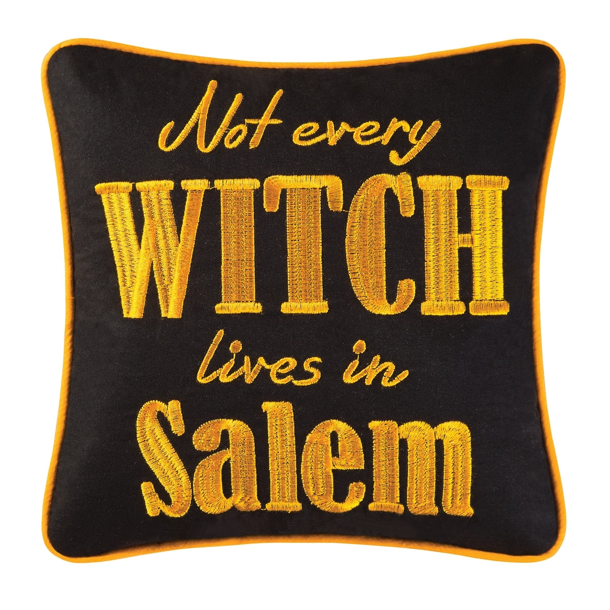 Not Every Witch Lives Embroidered 10X10 Throw Pillow