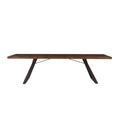 Nottingham 106 Inch Acacia Wood Dining Table In Walnut Finish