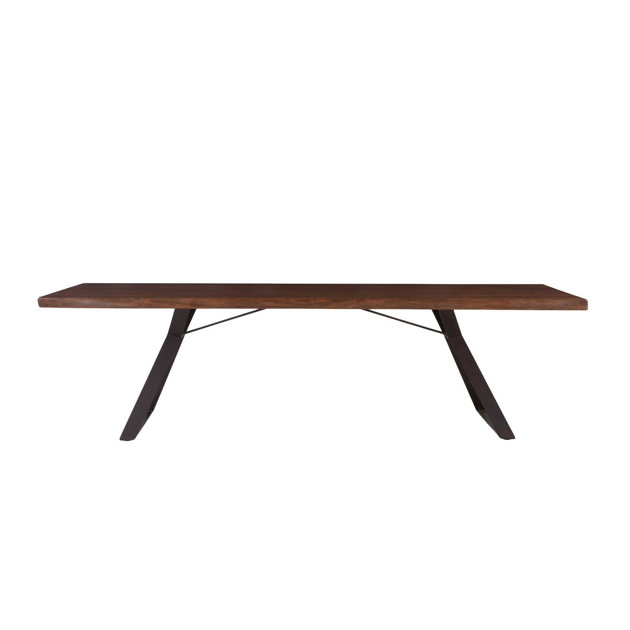 Nottingham 106 Inch Acacia Wood Dining Table In Walnut Finish