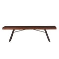Nottingham 72 Inch Acacia Wood Dining Bench In Walnut Finish