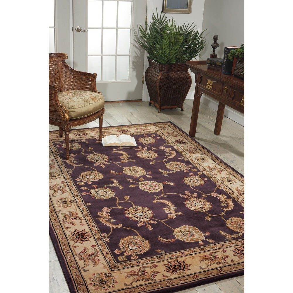 Nourison 2000 Hand Tufted Kashan Lavender Rug 56 X 86