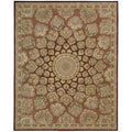 Nourison 2000 Hand Tufted Medallion Slate Wool Rug