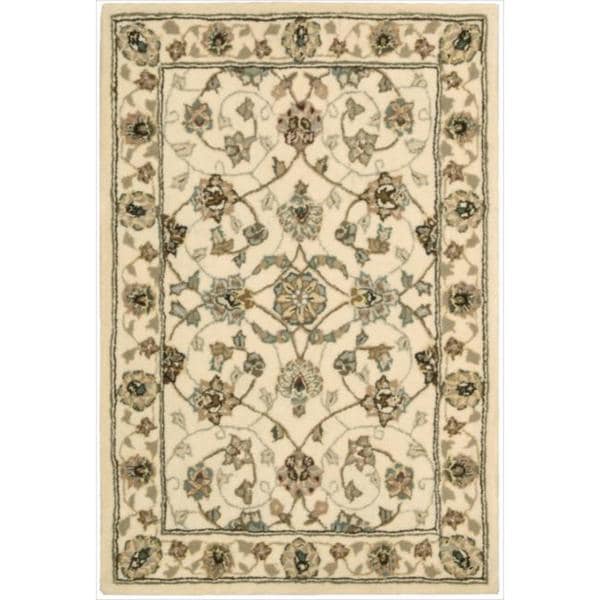 Nourison 2000 Hand Tufted Tabriz Ivory Rug 2 X 3 2 X 3