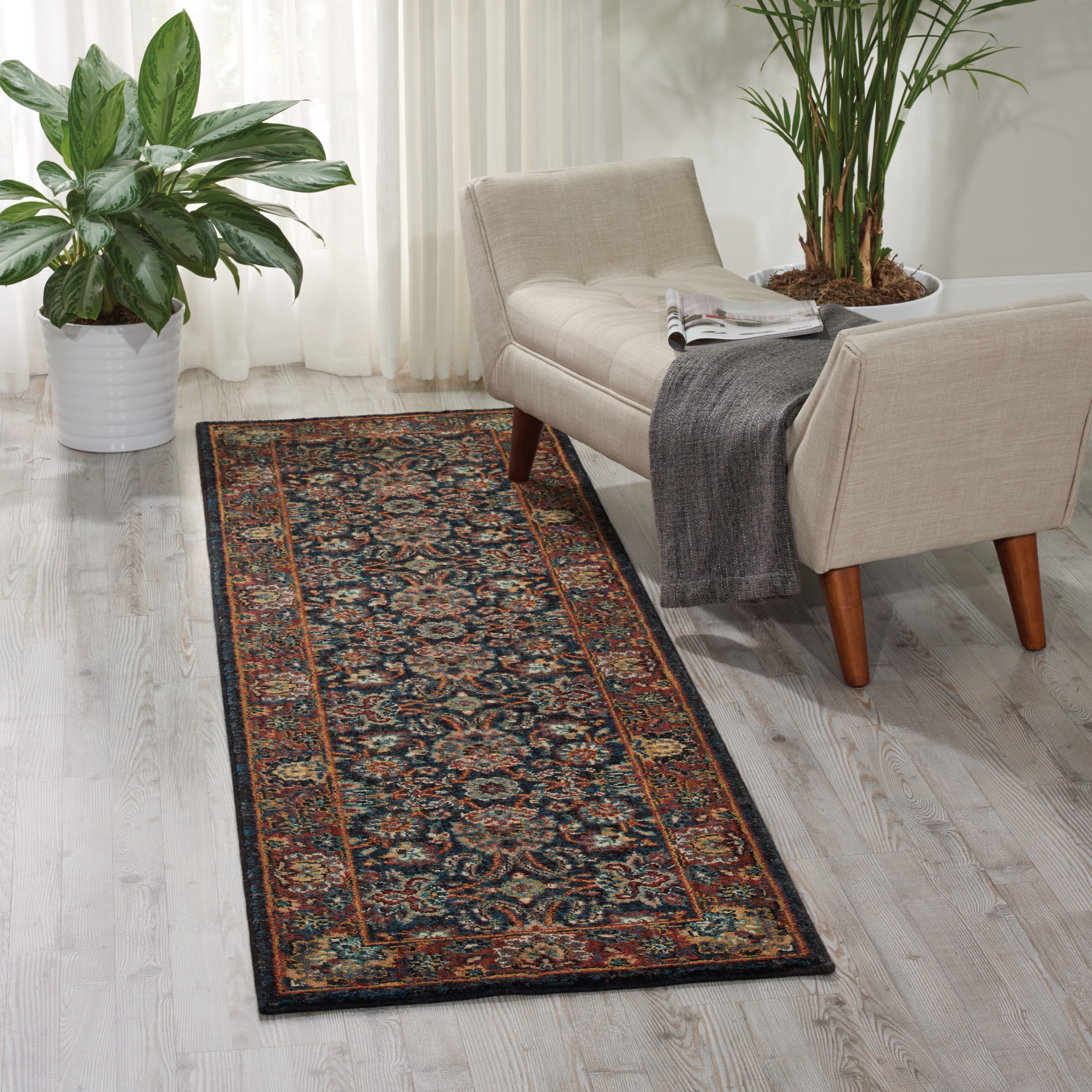 Nourison Nourison 2020 Navy Runner Rug 23 X 11 23 X 11 Runner