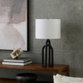 Nourison 23 Metal Interlock Modern Table Lamp