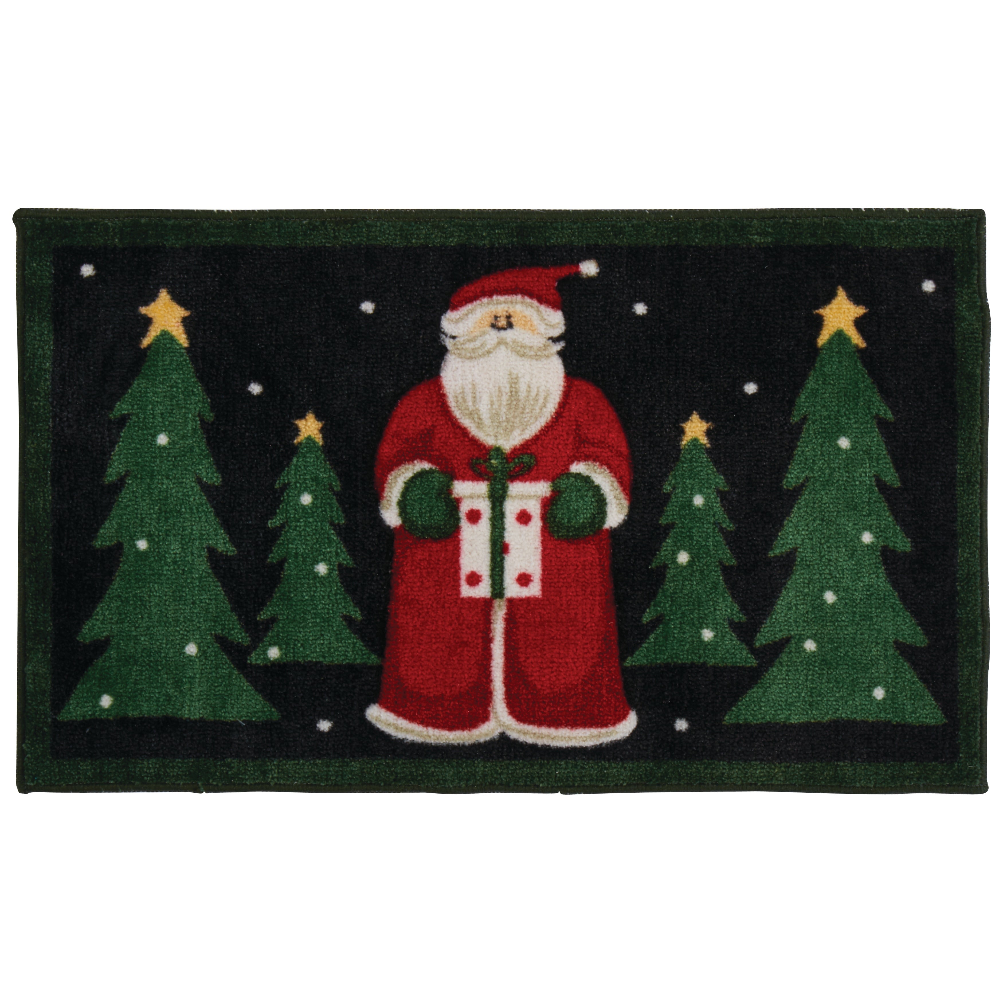 Nourison Accent Decor Santa Black Accent Rug