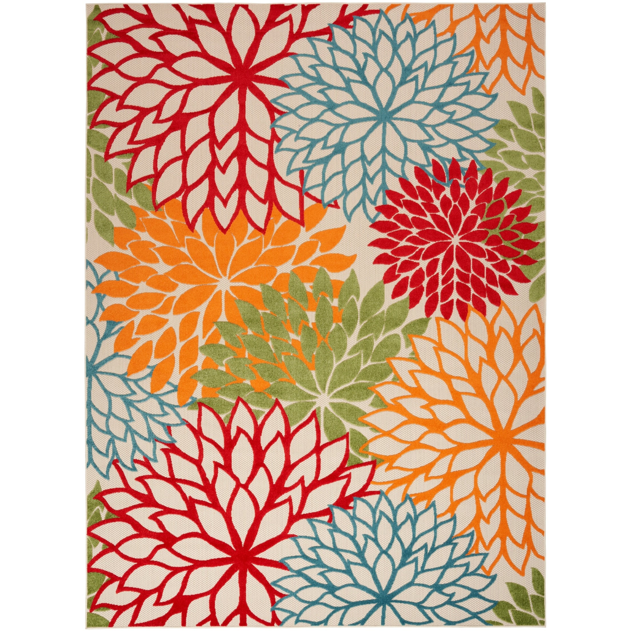 Nourison Aloha Floral Multicolor Indoor Outdoor Rug Multi 710 X 106