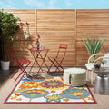 Nourison Aloha Bordered Floral Area Rug