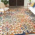 Nourison Aloha Indoor Outdoor Damask Rug