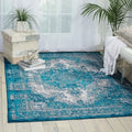 Nourison Aria Teal Area Rug 53 X 73