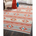 Nourison Baja Reversible Ivory Grey Runner Rug 23 X 76 23 X 76 Runner