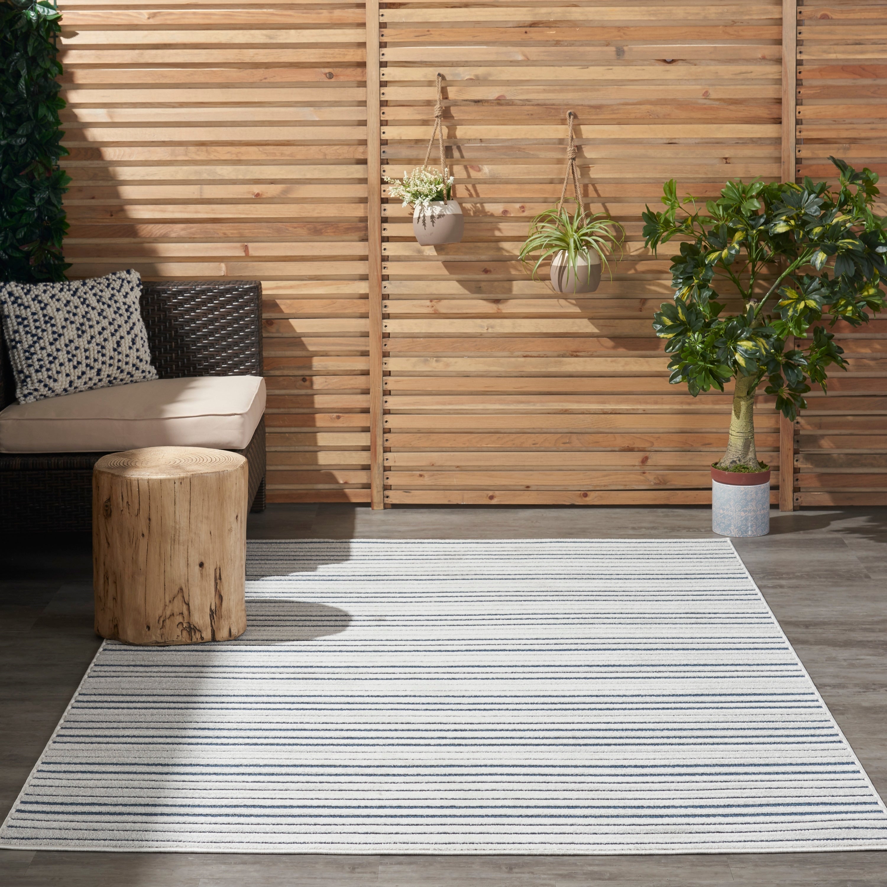 Nourison Calobra Striped Area Rug